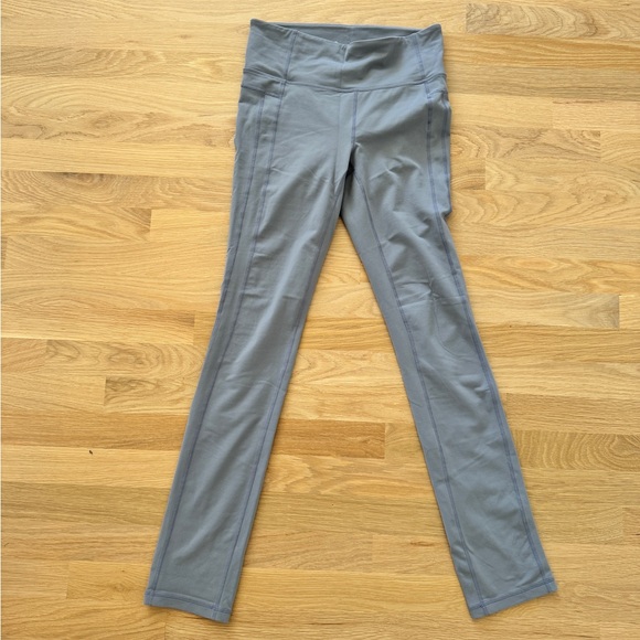 Athleta Gray High Waist Form-Fitting Pants - Picture 2 of 6